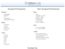 Tablet Screenshot of newvueplasticsurgery.com
